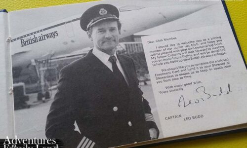 Junior Jet Club passenger log book