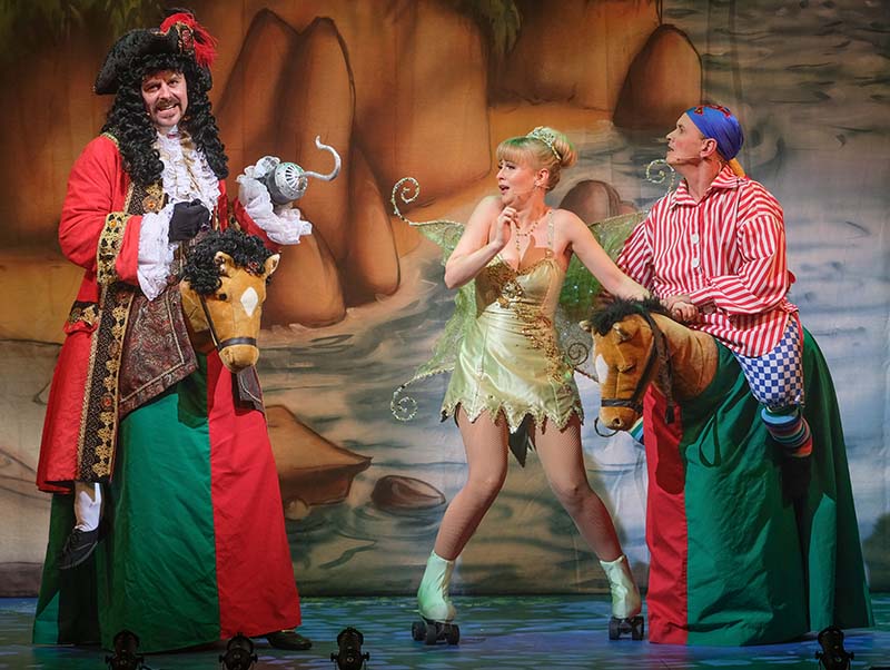 Captain Hook Tinkerbell and Smee Blackpool Grand Theatre Peter Pan