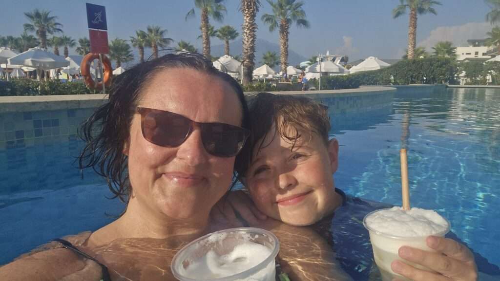 Explore with Kez - Mum and son in Akra Fethiye, Turkey